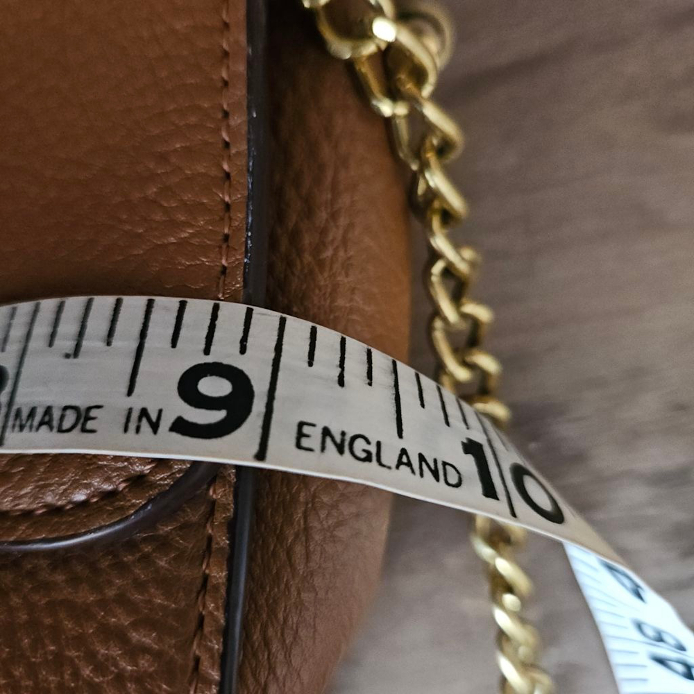 Tory Burch Chelsea Convertible Shoulder Bag Classic Tan Brown Chain Crossbody - Picture 12 of 12